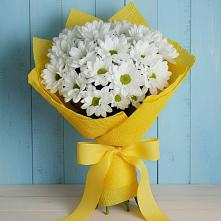 Букет Застенчивые лепестки в Курчатове Букет цветов из:  Хризантемы в Курчатове