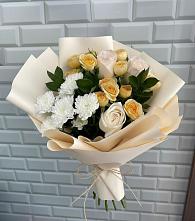 Букет цветочный вальс #REPLACE_PRED# Курчатове Букет цветов из:  Розы и Хризантемы #REPLACE_PRED# Курчатове