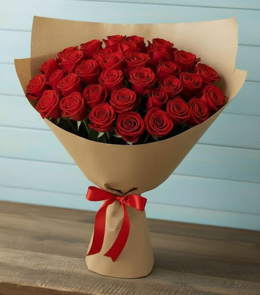 Красные розы Милано в Курчатове Букет Красные розы Милано в Курчатове
