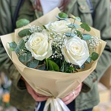 Букет Нежные грёзы в Курчатове Букет цветов из: Розы в Курчатове
