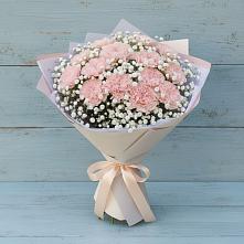 Букет Нежность рассвета в Курчатове Букет цветов из:  Гвоздики в Курчатове