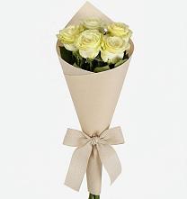 Букет белые крылья в Курчатове Букет цветов из:  Розы в Курчатове