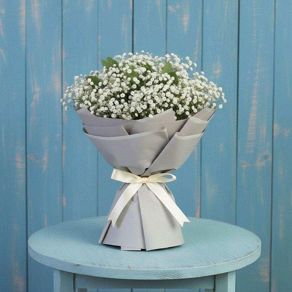 Букет Белые гипсофилы в Курчатове Букет цветов из: Гипсофила в Курчатове