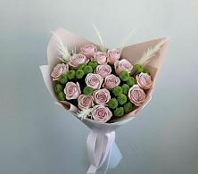 Букет доброе утро в Курчатове Букет цветов из:  Розы и Хризантемы в Курчатове