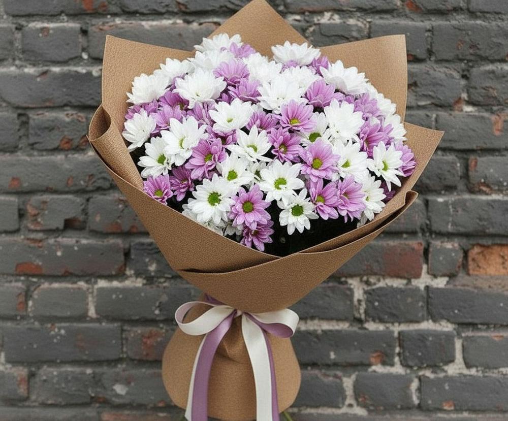 Букет грани совершенства в Курчатове Букет цветов из: Хризантемы в Курчатове