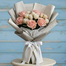 Букет Нежное облако #REPLACE_PRED# Курчатове Букет цветов из:  Розы #REPLACE_PRED# Курчатове