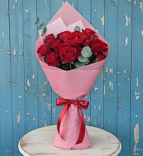 Букет красный бархат в Курчатове Букет цветов из:  Розы в Курчатове