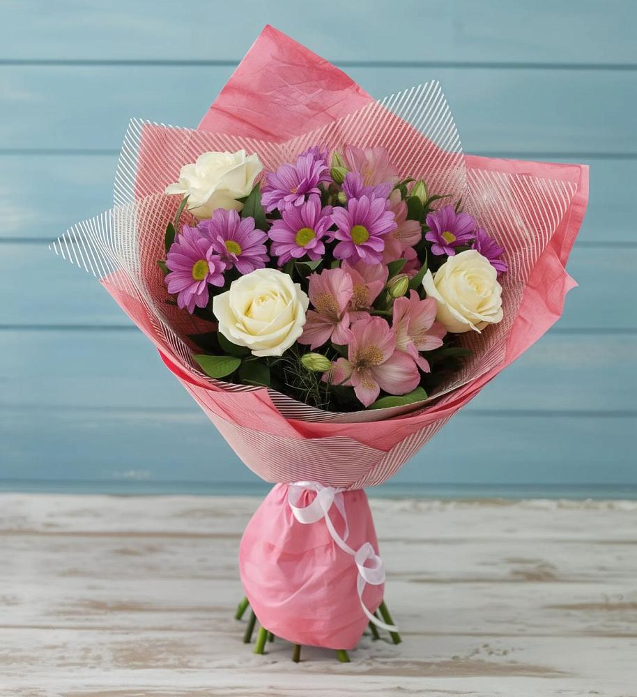 Букет комплимент в Курчатове Букет цветов из: Герберы в Курчатове