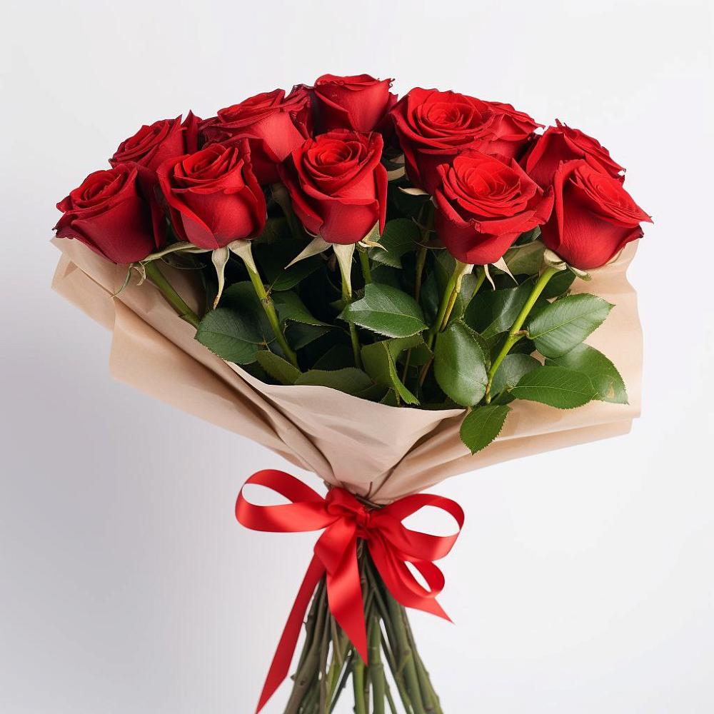 11 Красных роз Эдлесс Лав в Курчатове Букет 11 Красных роз Эдлесс Лав в Курчатове