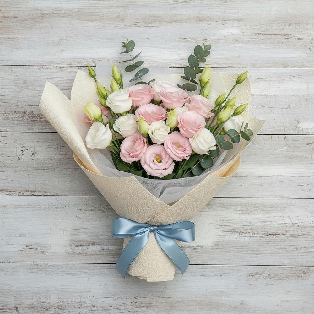 Букет шампанское в Курчатове Букет цветов из: Лизиантусы в Курчатове